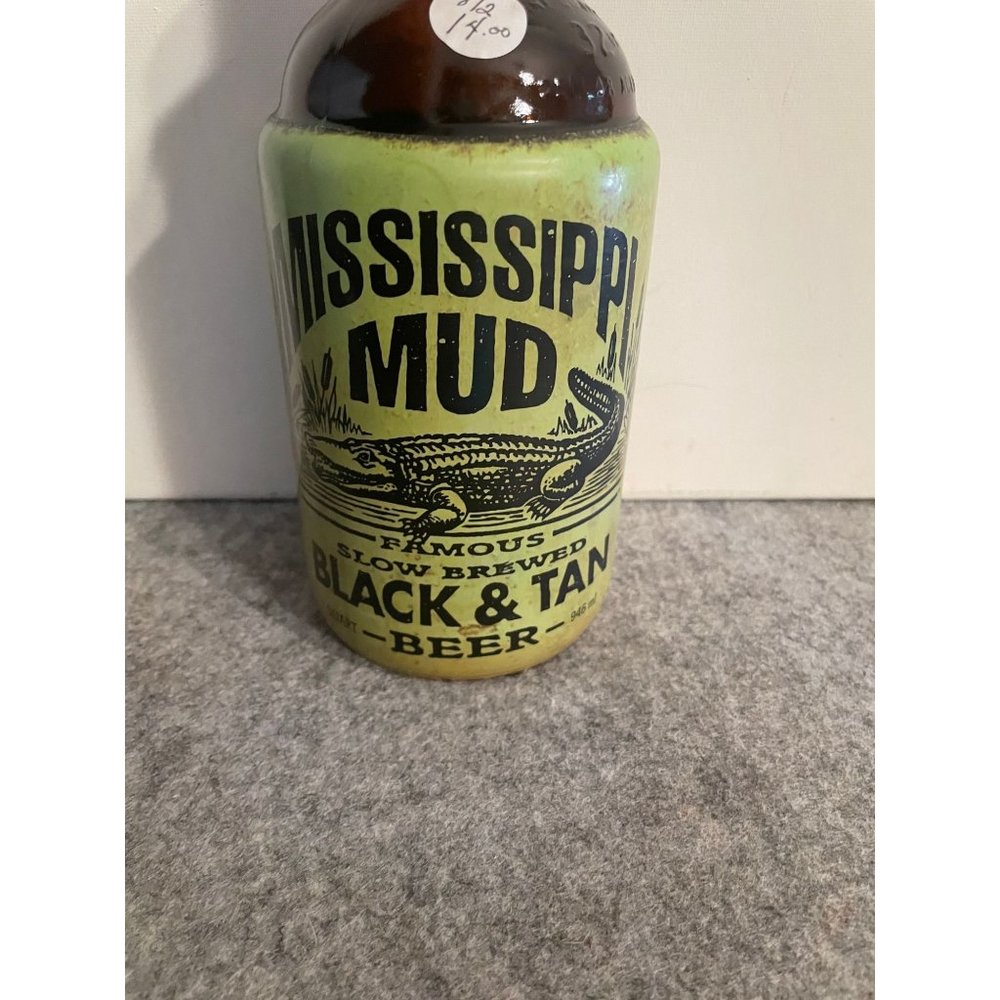 Mississippi Mud Beer Bottle, Black and Tan Beer, Empty  #812